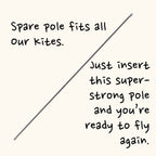 Kite spare fibreglass pole